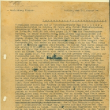 Miniaturka obiektu Protokół przewodniczącego sądu SS w spr. pożaru w suszarni dn. 10.01.1944 r.