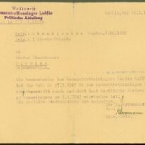 Miniaturka obiektu Zawiadomienia o zgonach więźniów przesyłane rodzinom przez Wydział Polityczny