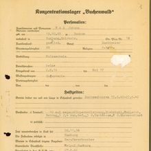 Miniatura obiektu Akta personalne więźnia Johanna Vossa