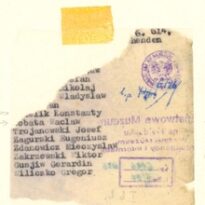 Miniatura obiektu Fragment listy transportowej więźniów wywiezionych z Majdanka do obozu koncentracyjnego Natzweiler z 6 kwietnia 1944 r.