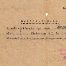 Miniatura obiektu Zaświadczenia o zwolnieniu z obozu na Majdanku